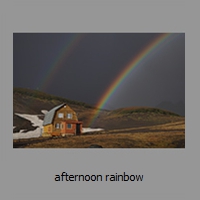 afternoon rainbow